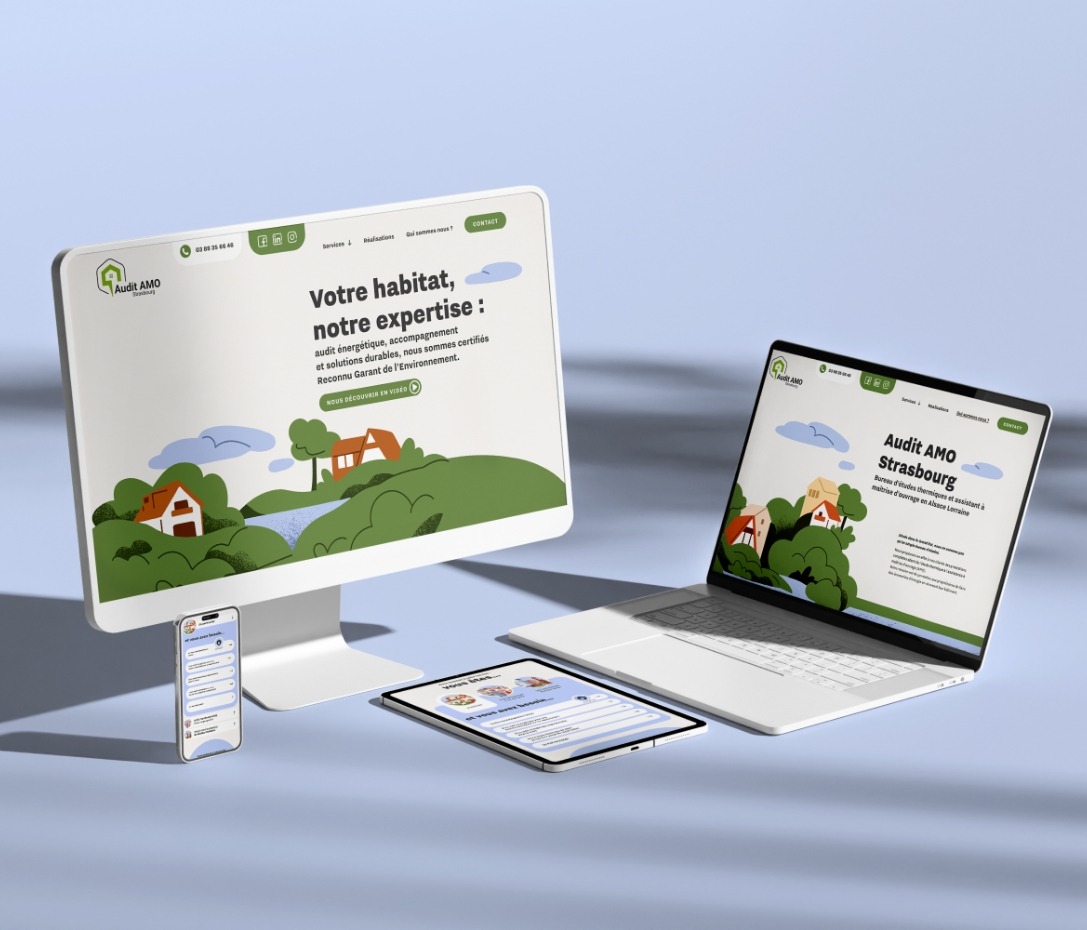 Site internet réalisé par Nidyanet pour Audit AMO