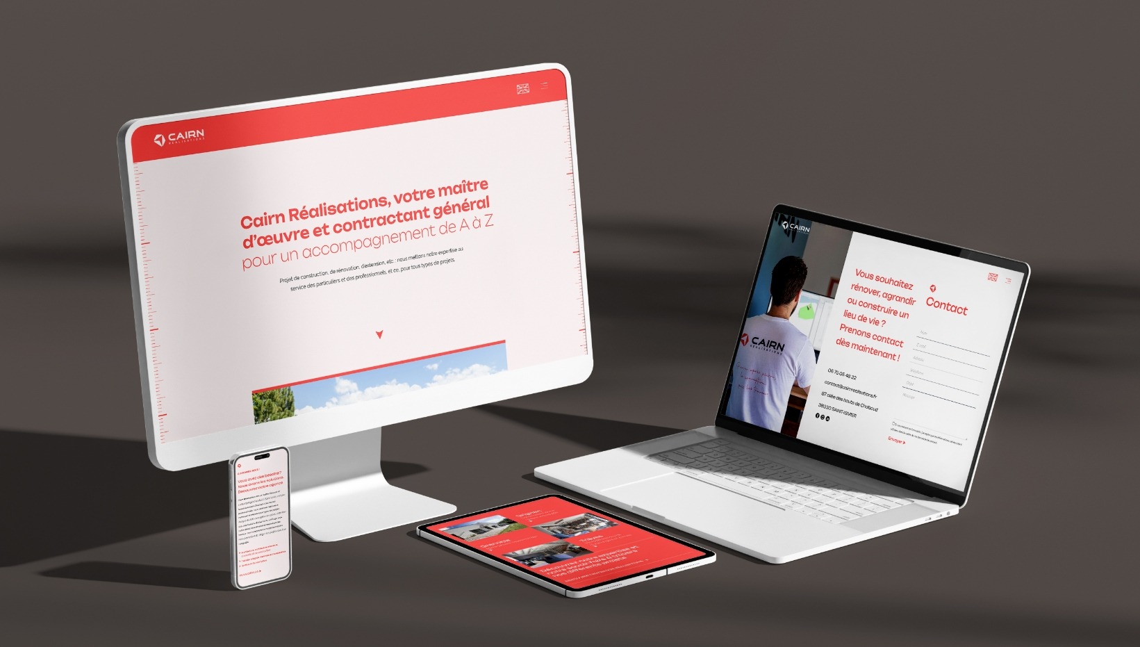 Version mobile et responsive réalisé par Nidyanet pour Cairn