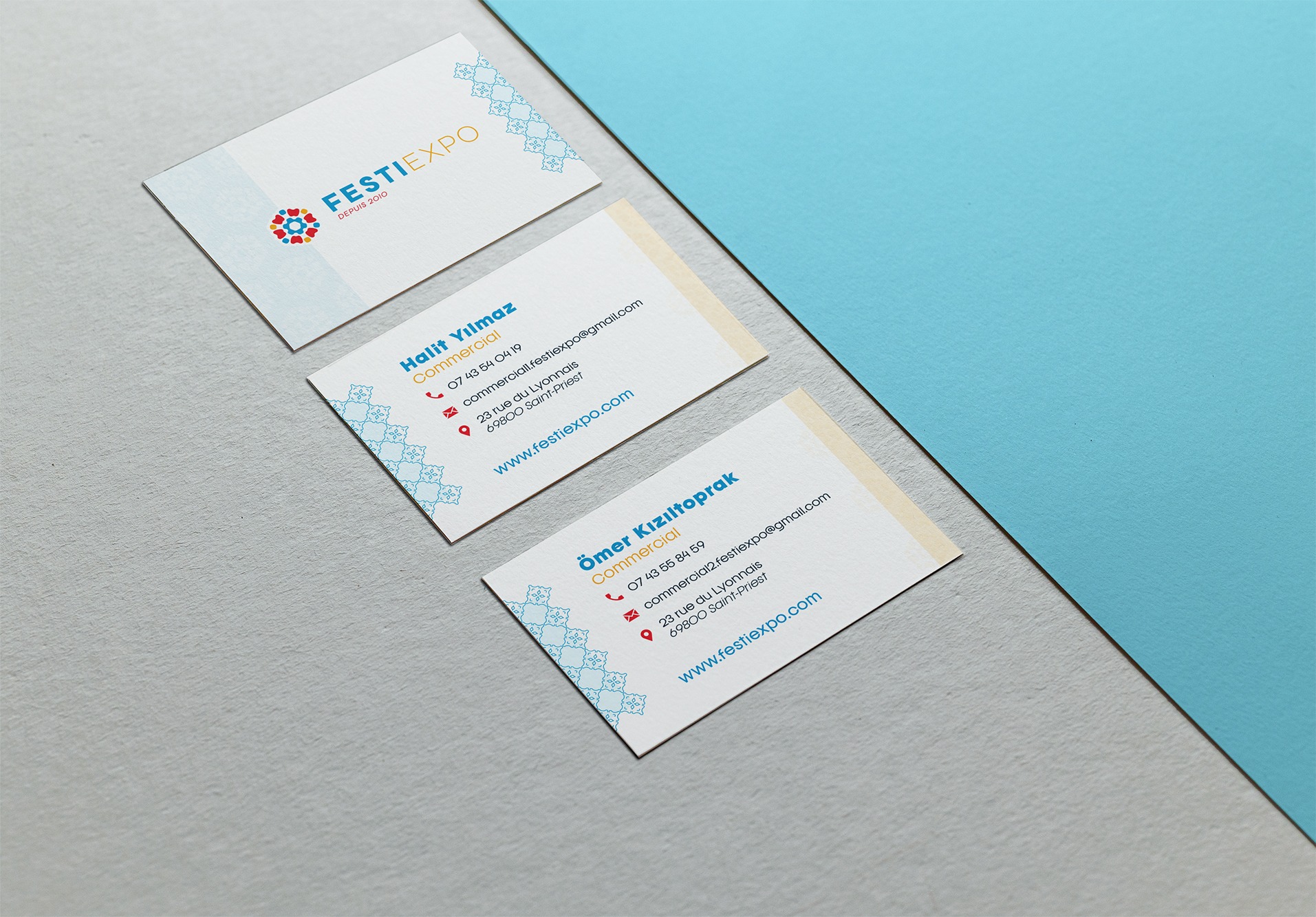 Cartes de visite réalisé par Nidyanet pour Festi EXPO