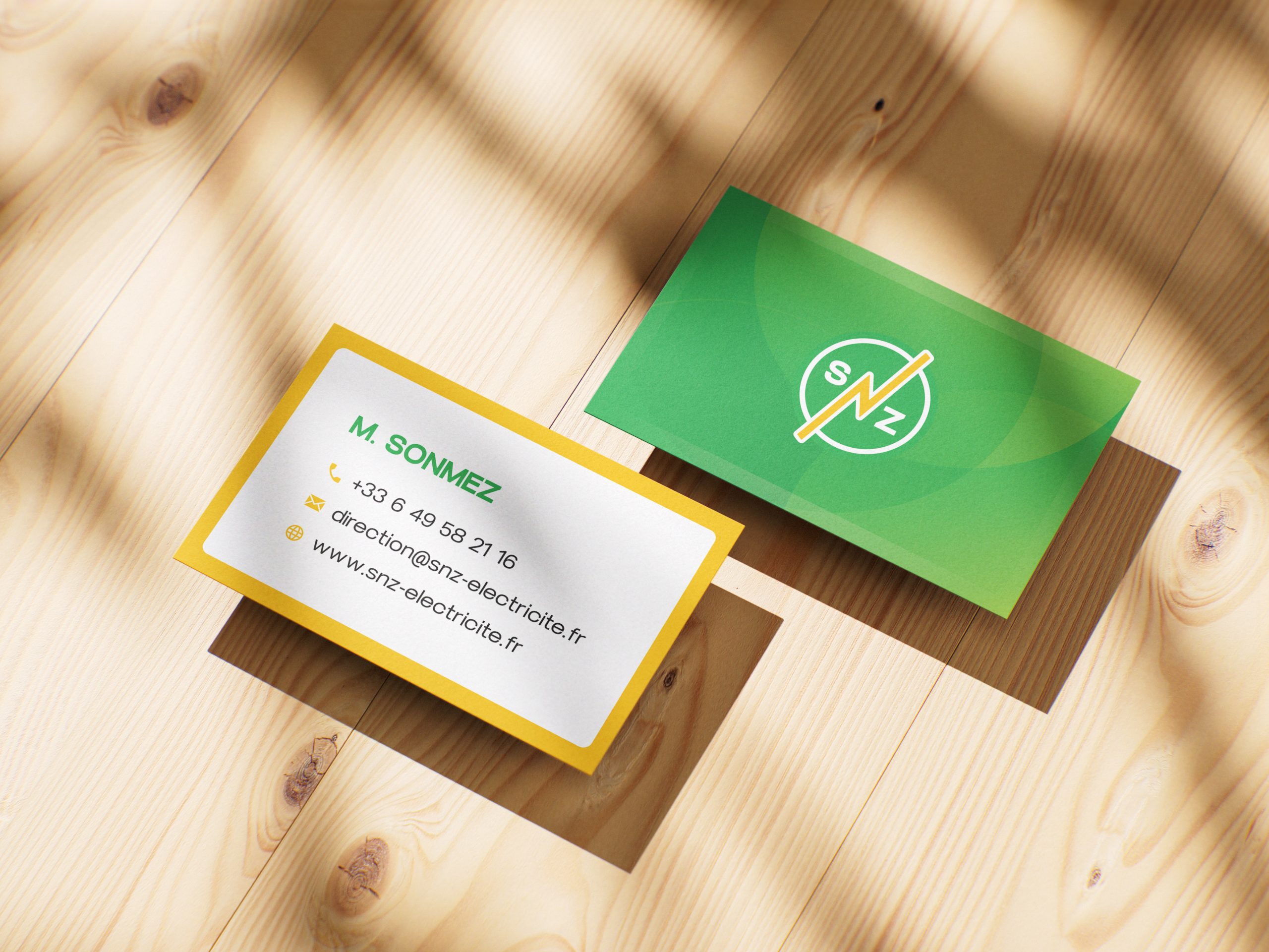 Cartes de visite réalisé par Nidyanet pour SNZ
