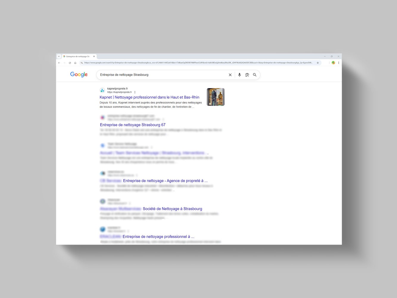 Référencement naturel réalisé par Nidyanet pour Kapnet
