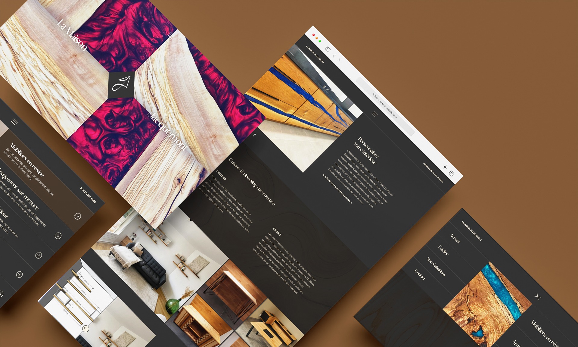 Site internet réalisé par Nidyanet pour Maison Jacquemont