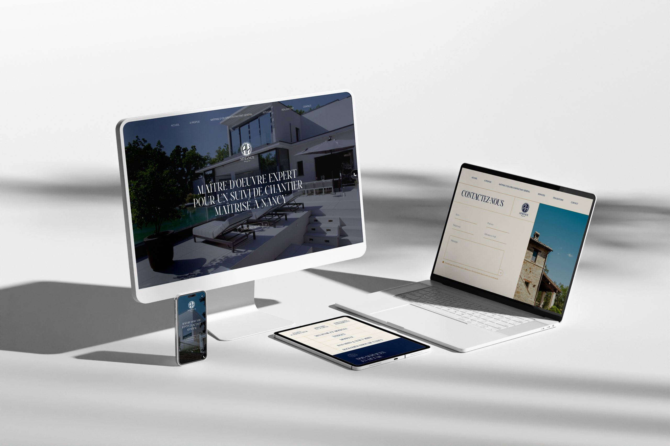 Site internet réalisé par Nidyanet pour Alliance Haussmann