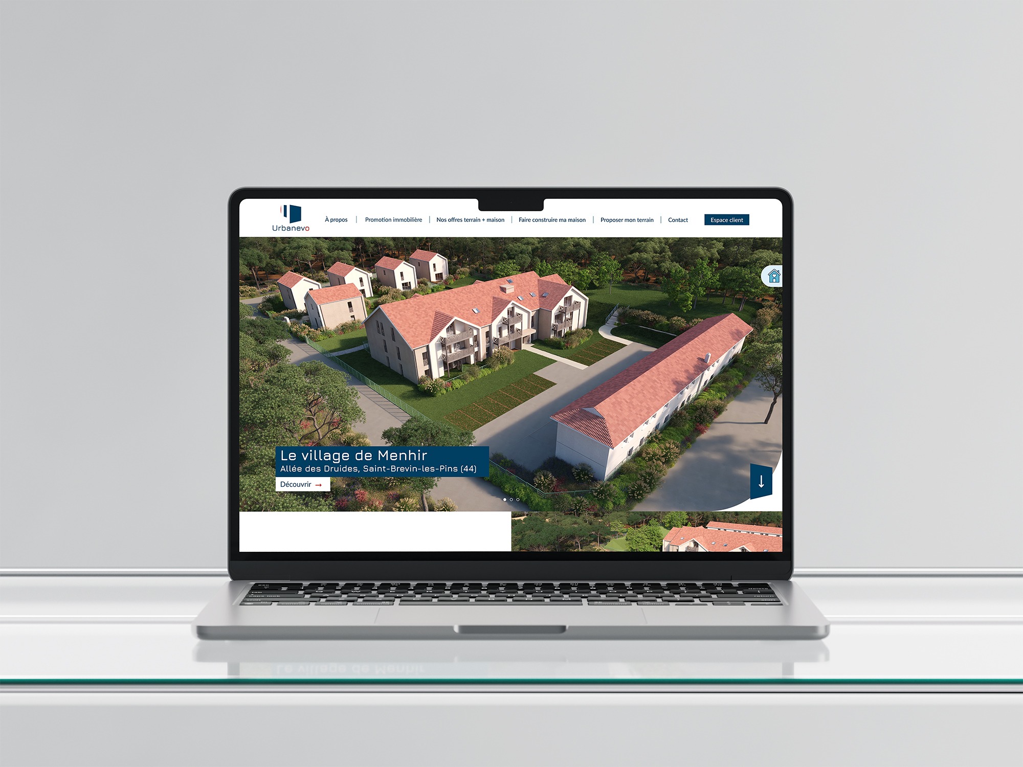 Site internet réalisé par Nidyanet pour Urbanevo