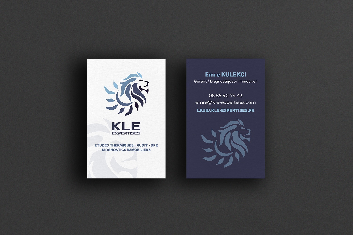 Cartes de visite réalisé par Nidyanet pour KLE