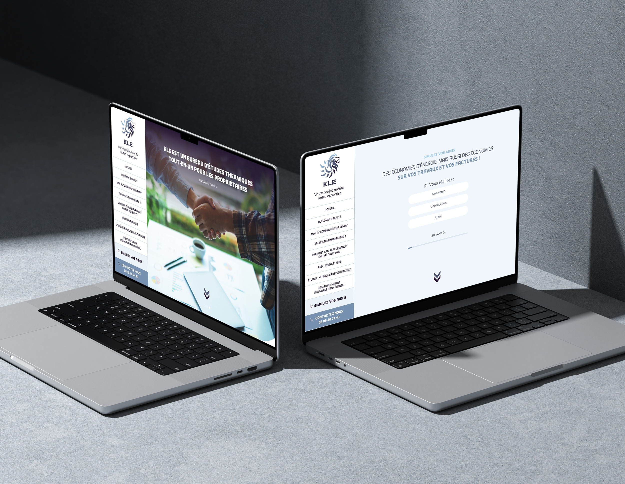 Site internet réalisé par Nidyanet pour KLE