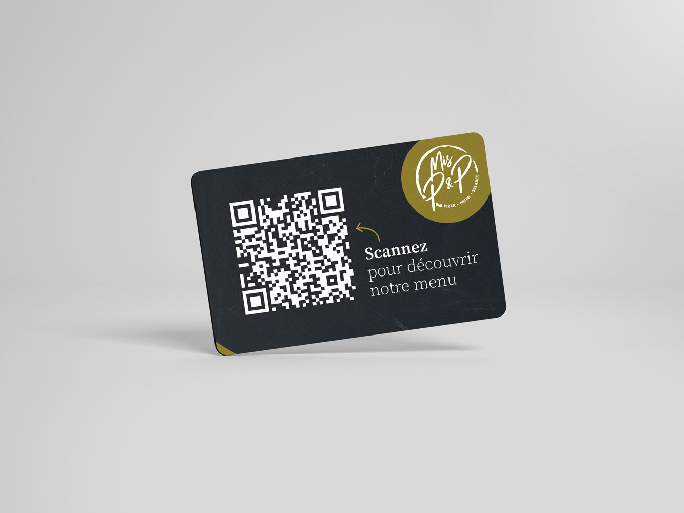 Menu avec QR code réalisé par Nidyanet pour Mispp