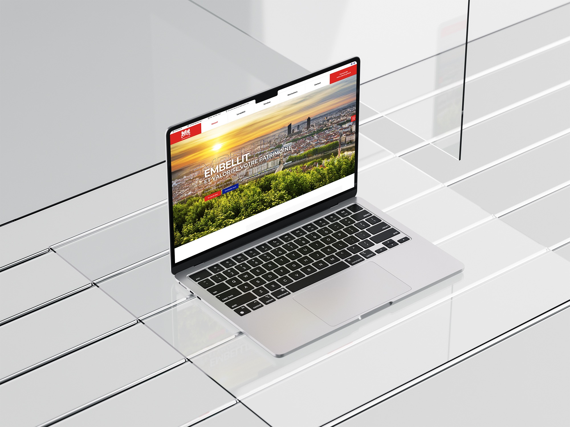 Site internet réalisé par Nidyanet pour Lugdunum Bâti Façades