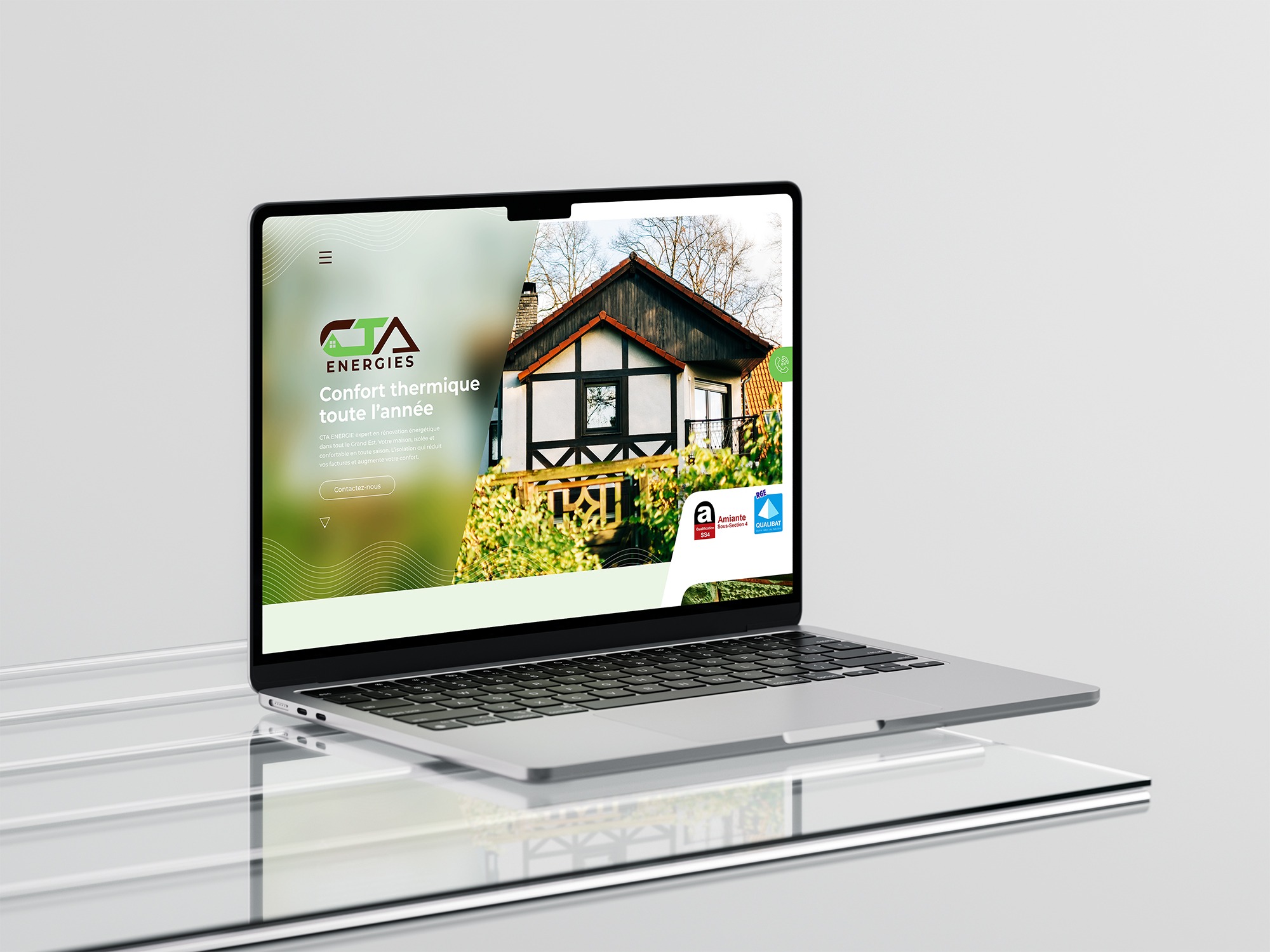 Site internet réalisé par Nidyanet pour CTA Energie
