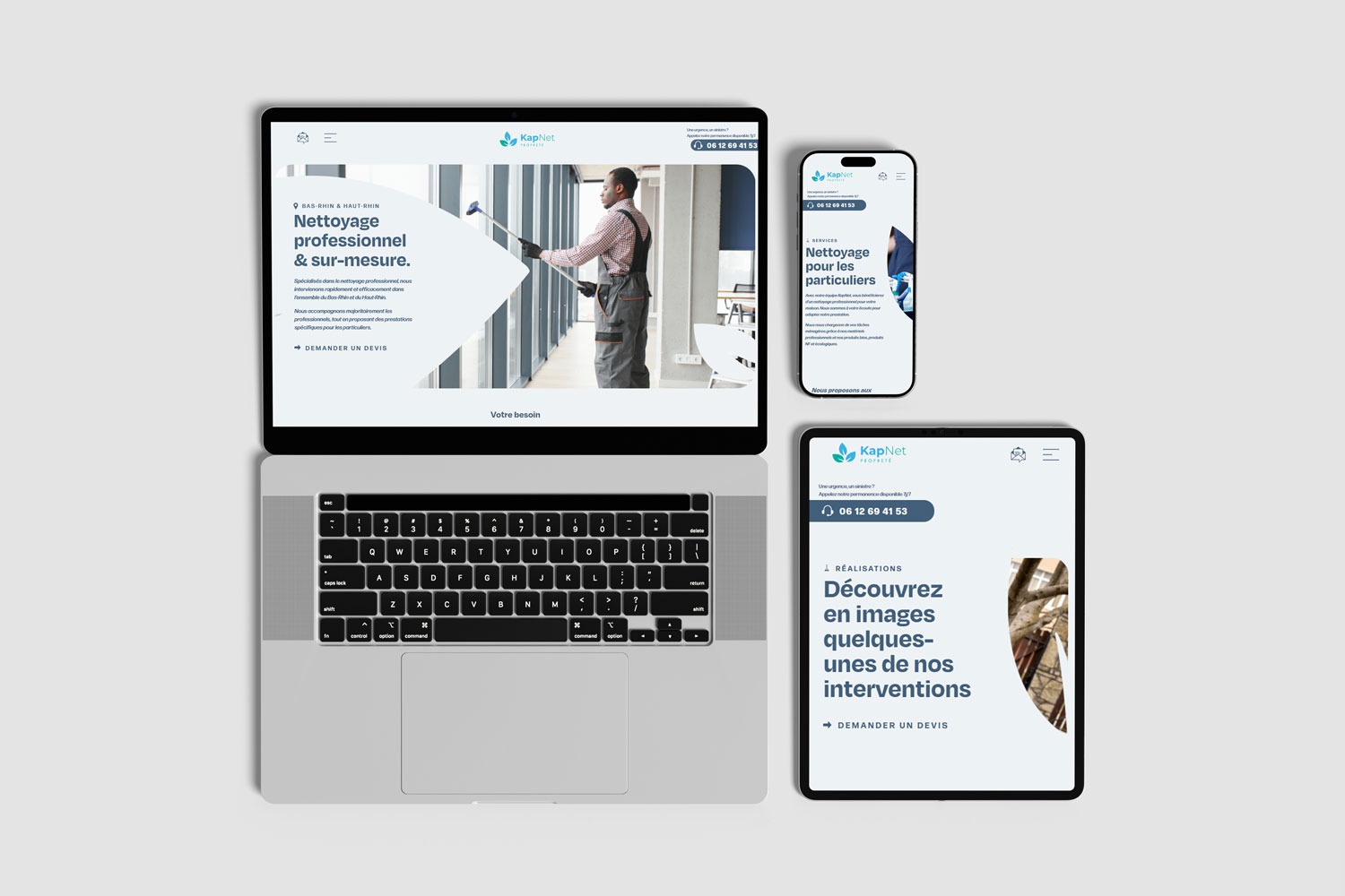 Site internet réalisé par Nidyanet pour Kapnet