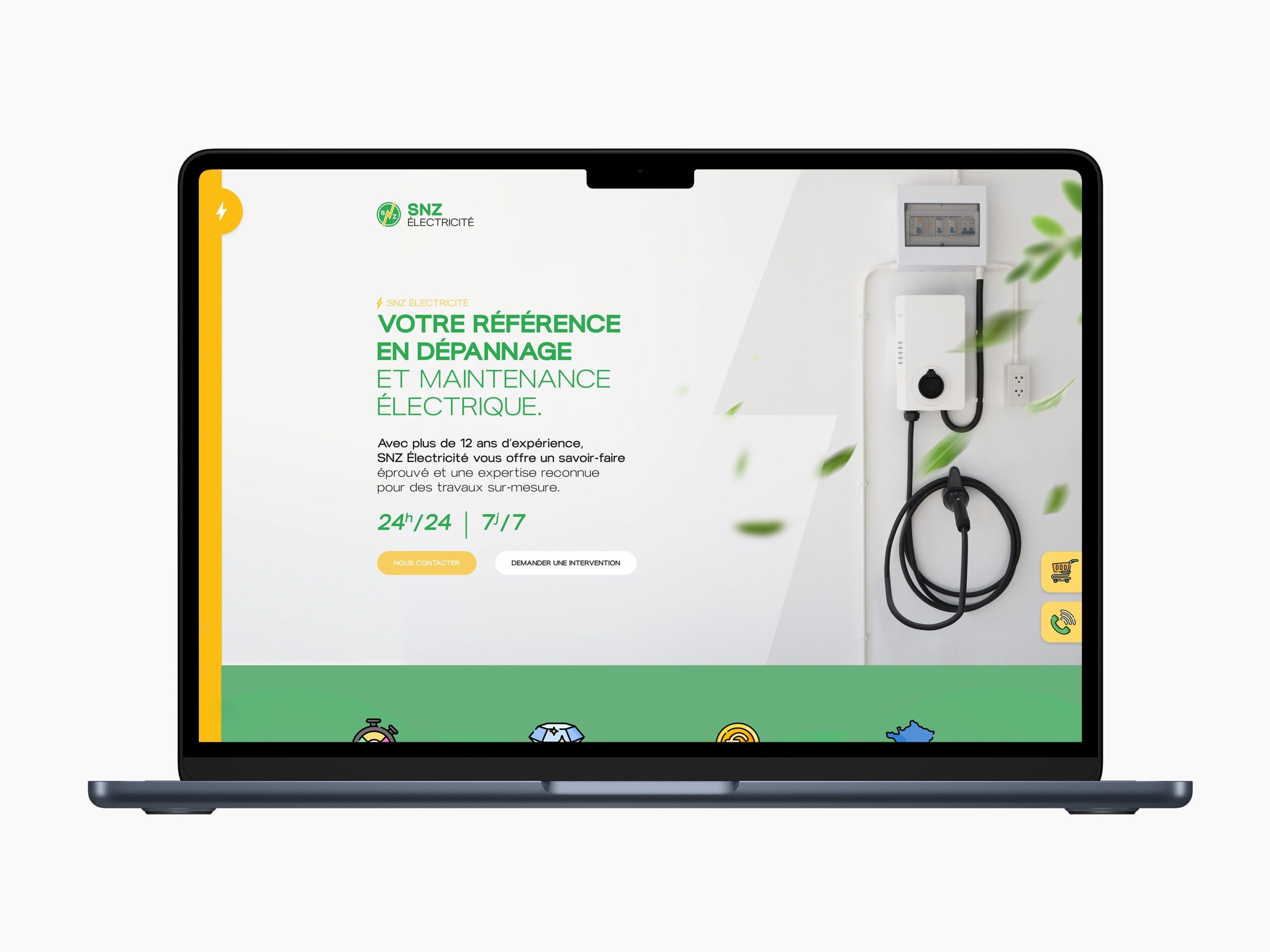 Site internet réalisé par Nidyanet pour SNZ