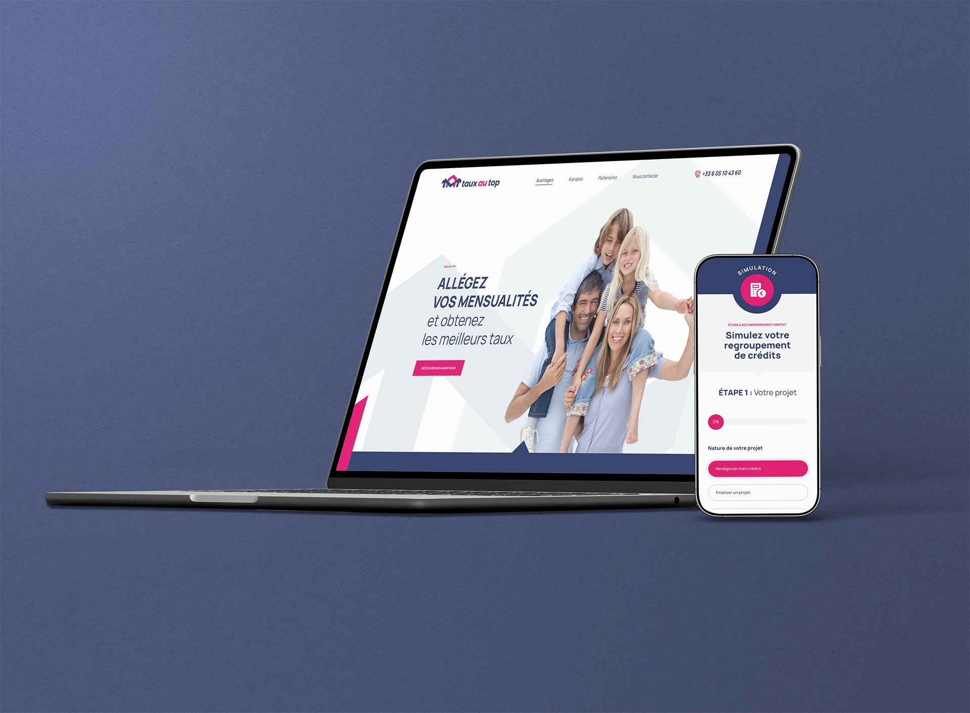 Version mobile et responsive réalisé par Nidyanet pour Tat courtage