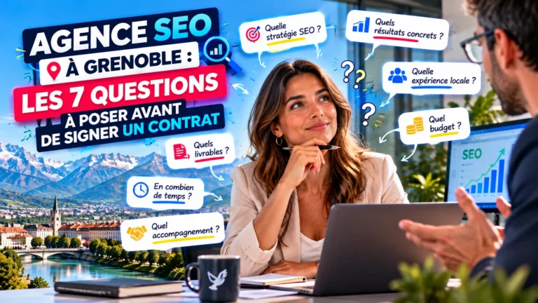 Agence SEO à Grenoble : les 7 questions à poser avant de signer un contrat