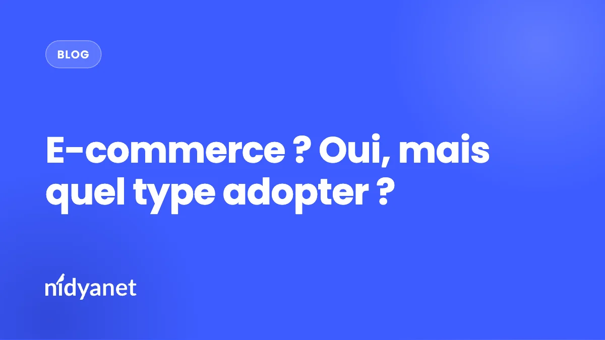 E-commerce ? Oui, mais quel type adopter ?