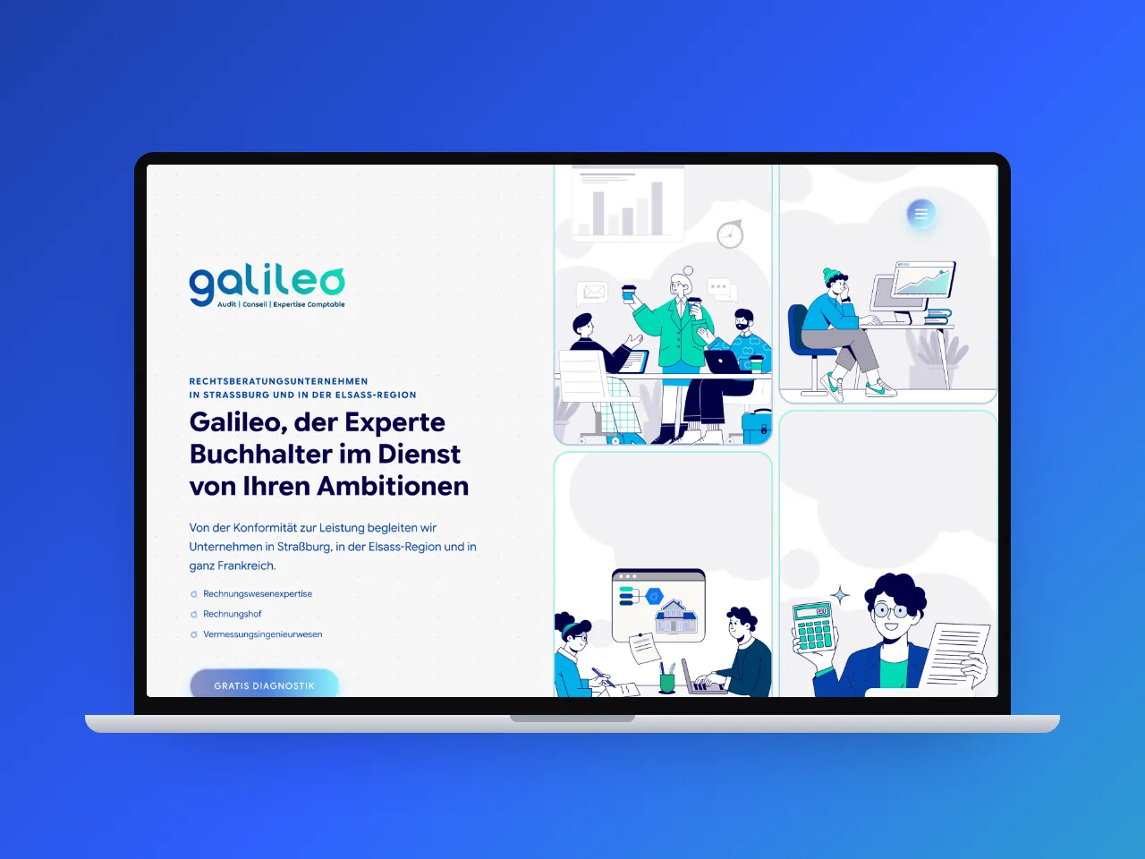 Version allemande du site Galileo Conseil