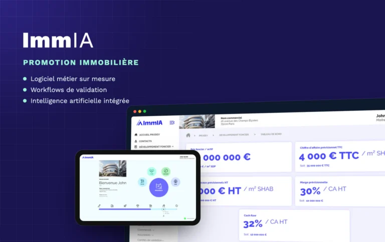 ImmIA, logiciel de promotion immobilière sur mesure avec intelligence artificielle conçu par Nidyanet