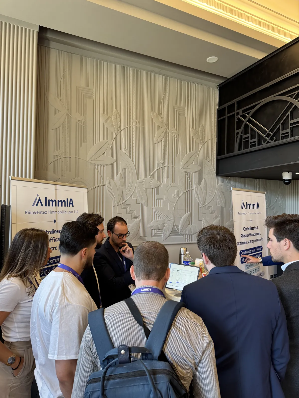 Démonstration du logiciel ImmIA sur le stand au Paris IA Immo Day