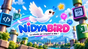 Nidyabird, le jeu vidéo de Nidyanet, la colombe qui conquiert le Web